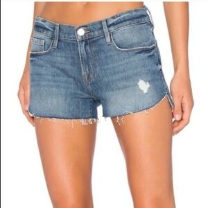 FRAME  Le Cutoff Valle Tulip Hem Denim Shorts